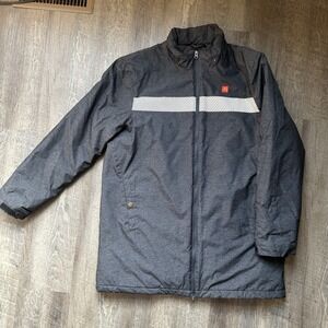McDonalds Apparel Collection Employee Parka Jacket Large Quilted Reflective L